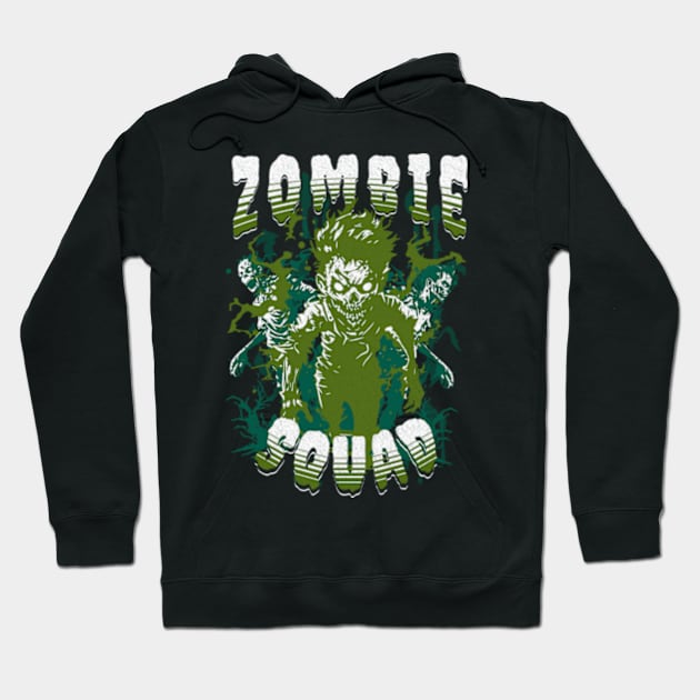 Zombie Squad Hoodie by Cosmic Dust Art